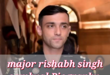 major rishabh singh sambyal Biography